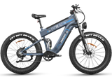 FreeSky Alaska Pro M-520 Blue Dual Battery 3000W All-Terrain Fat Tire eBike 26-Inch Full Suspension – WOW Electric Rides Calgary Alberta Canada
