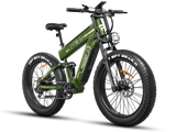 FreeSky Alaska Pro M-520 Green Dual Battery Electric Mountain eBike 3000W 160-Mile Range Fat Tire – WOW Electric Rides Calgary Alberta Canada