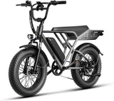 RetroVolt Fat Tire Electric Bike | 1500W Peak | 48 KM/H | 112KM Range | Full Suspension E-Bike Calgary Alberta Canada
