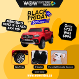 Mercedes Benz X-CLASS 4X4 12V 2-Seater Kids E-Car With Remote Control (Licensed)