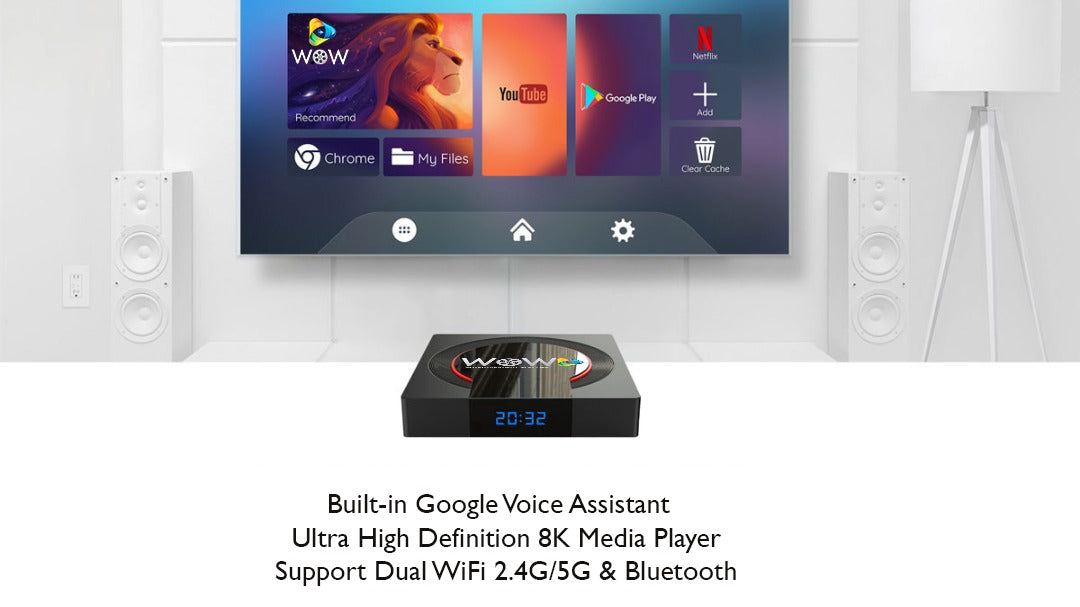 WOW Hera 4K UHD Media Streaming Android Box